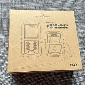 Brand new, in box, wireless thermometer.
